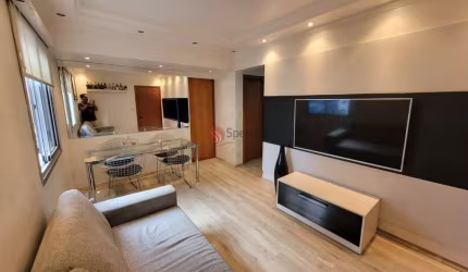 Apartamento a venda mobiliado no Tatuapé, próximo ao Metrô com 2 quartos e 1 vaga.