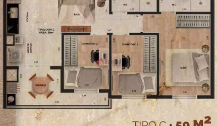 Apartamento de 59 metros na Vila Ema - Pré Lançamento.