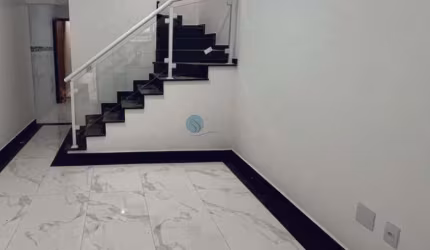Sobrado novo an Penha com 105 m²  3 dormitórios, 1 suíte, 2 vagas, espaço gourmet