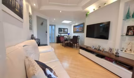 Apartamento para venda, 3 quartos, 1 suíte, sala 2 ambientes integrada a sacada , 2 vagas .