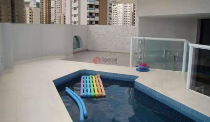 Cobertura  à venda, 208 m2,  3 quartos, 1 suíte, piscina e churrasqueira  e 3 vagas