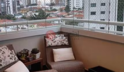 Apartamento no Anália Franco de  3 suítes, sacada fechada de vidro, 4 vagas !
