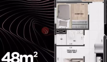 Apartamento na Vila Carrão, 48 metros. Lançamento.