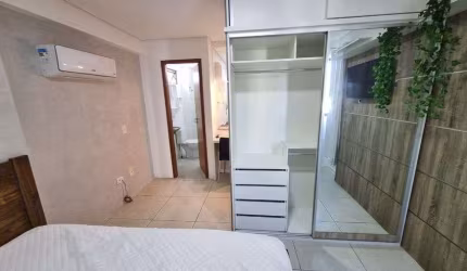 Apto mobiliado e equipado de 1 quarto no coração de Boa Viagem ao lado do shopping.
