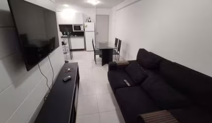 Apto 54m2, 2 qtos 1 ste, varanda, mobiliado e equipado, com serviços, melhor localização de BV.