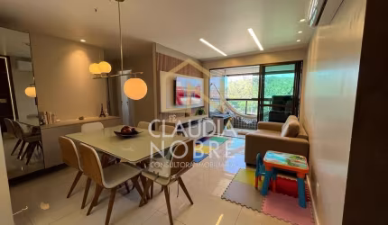 Apartamento Beira-Mar em Jacarecica – 74m², 2 Suítes e Mobiliado - Maceió - AL