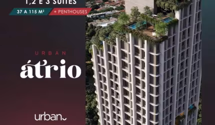 Urban Átrio - Apartamentos de 1, 2 e 3 suítes, e Penthouses.