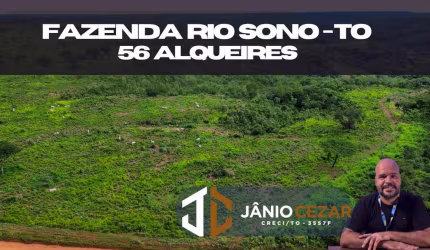 Fazenda à Venda 56 Alqueires | BR-010 Próximo a Palmas