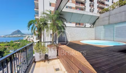 Cobertura à venda com 183,00m² e 3 quartos em Humaitá, Rio de Janeiro - rj