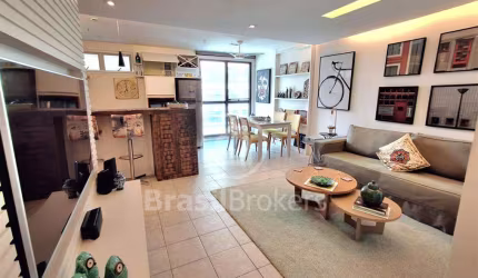 Copacabana Flat, reformado, sala, quarto, escritório, vaga, infratotal