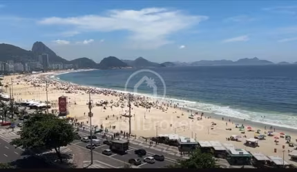 Espetacular Cobertura na Avenida Atlântica de Copacabana com vista par o Mar