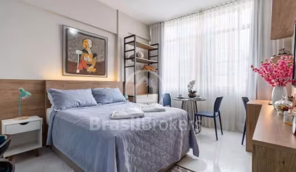 Studio na Santa Clara  2 quadras da Praia / Lindíssimo / Porteira fechada