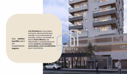 Loft com 1 dormitório à venda, 40 m² por R$ 263.976 - Santa Mônica - Uberlândia/MG