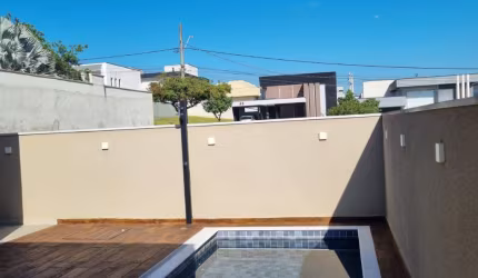 Casa nova nunca habitada com 03 dormitórios sendo 01 suíte com área gourmet e piscina