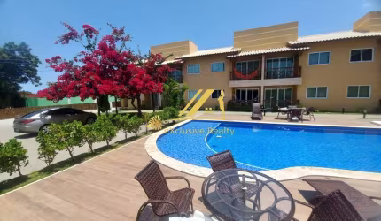 Apartamento charmoso em Guarajuba, Garden (térreo), no Condomínio Canoas 1. Porteira fechada 02 quartos, sendo uma suíte, 70 m2 01 vaga de garagem.