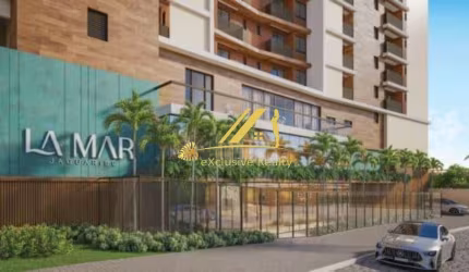 LA MAR Jaguaribe, apartamento 3 suítes vista panorâmica para o mar, 115 e 132m2 em Jaguaribe. Lazer completo. 2 vagas de garagem na orla de Jaguaribe