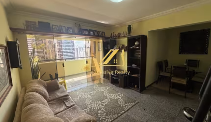 Apartamento 3 quartos, 2 suítes com varanda e dependência completa, 116,85m²  em frente à Av. ACM com vista livre para o Cidade Jardim. 2 vagas