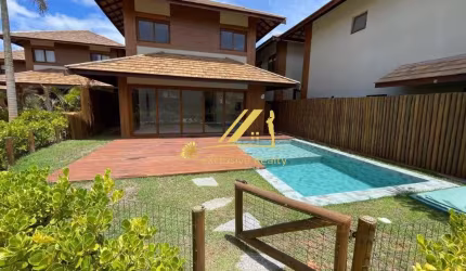 Marluá Itacimirim Casa duplex 4 suítes, 180m2, piscina privativa no melhor de Itacimirim. Literalmente beira mar! O Condomínio de alto luxo oferece