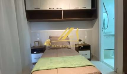 Unique Live: STUDIO - 20,40m2, finamente decorado e mobiliado no Caminho das Árvores. Último andar. Vista maravilhosa para a cidade de Salvador!