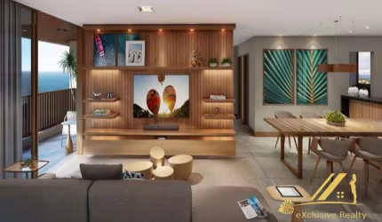 Pedra do Sal Residence - Apartamento 3 quartos sendo 2 suítes em Itapuã. 96,71m2. A 50m do mar.