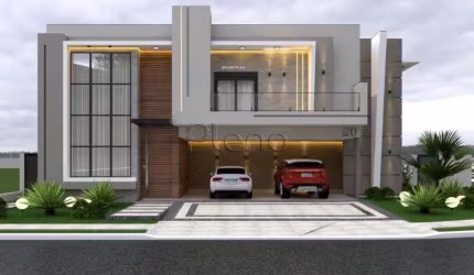 Sobrado à venda com 4 suítes no Condomínio Green Park Residence, em Hortolândia