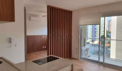 Apartamento para venda e locação com 1 suíte no Cambuí, Campinas.