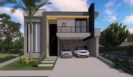 Sobrado à venda em Paulínia, Parque Brasil 500, com 4 suítes, com 330 m², Santorini Residencial Club