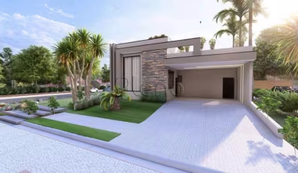 Casa à venda em Paulínia, Parque Brasil 500, com 3 suítes, com 330 m², Santorini Residencial Club