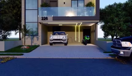 Sobrado à venda em Paulínia, Jardim Flamboyant, com 3 suítes, com 193 m²
