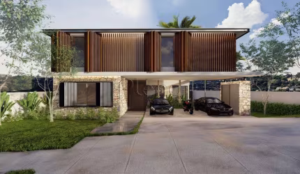 Sobrado à venda em Campinas, Loteamento Residencial Pedra Alta (Sousas), com 4 suítes, com 373.82 m²