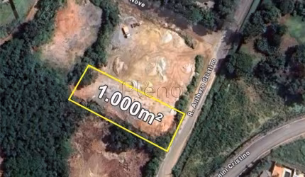 Terreno à venda com 1000m² no Parque Rural Fazenda Santa Cândida, em Campinas