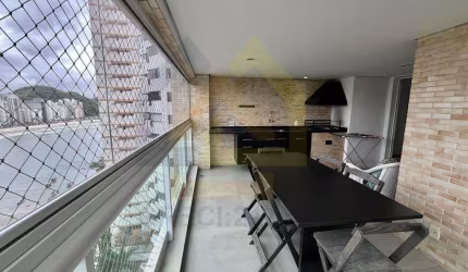 Apartamento Frente Mar para Locação em Guarujá, Jardim Astúrias, 3 dormitórios, 3 suítes, 3 banheiros, 2 vagas