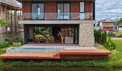 Casa em condomínio fechado com 5 quartos à venda em Rainha do Mar, Xangri-Lá , 315 m2 por R$ 5.490.000