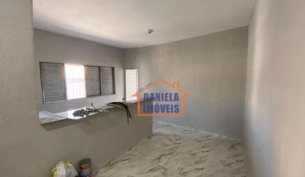 Casa com 1 dormitório para alugar por R$ 1.000/mês - Jardim Santo André - Santo André/SP
