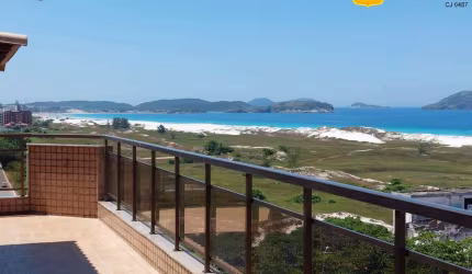 Ampla cobertura duplex no Braga com vista para a Praia do Forte