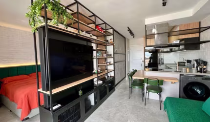 Studio à venda com 41m², 1 quarto e 1 vaga