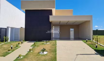 Casa térrea com 3 suítes plenas, no condomínio terras alpha 1, Senador Canedo-GO.