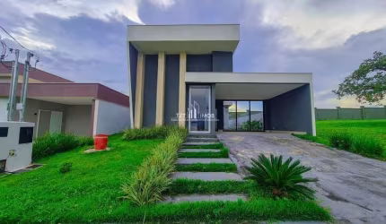 Casa térrea com 3 suítes plenas, localizada no Condomínio Terras Alpha I