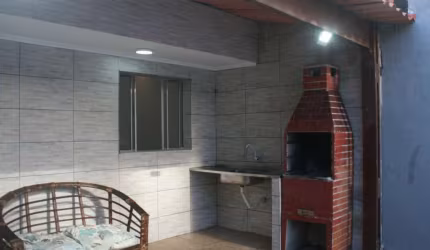Casa para Locação em Praia Grande, Aviação, 3 dormitórios, 1 suíte, 2 banheiros, 2 vagas