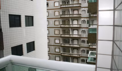 Apartamento para Locação em Praia Grande, Ocian, 1 dormitório, 1 banheiro, 1 vaga