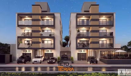 Apartamento no Universitário com 63m²,1 suíte e 1 demi-suíte, garagem coberta