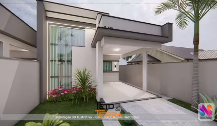 Casa á venda no Loteamento Galápagos com 95m², 3 dormitórios, 3 vagas de garagem