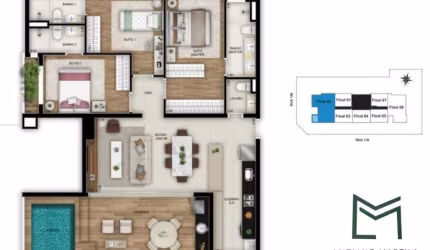 Apartamento à venda no Edificio Gyro Rooftop By Opus