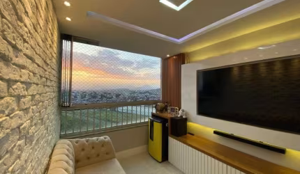 Apartamento totalmente projetado com 2 quartos, vista aberta e lazer completo!