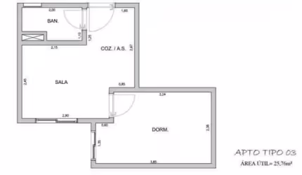 Apartamento com 1 quarto, Vila Alpina - R$ 218 mil, Cod: 8291