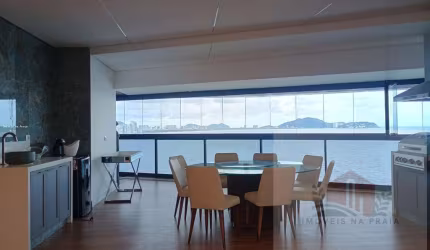 Apartamento 4 suítes vista para o mar 4 vagas varanda gourmet piscina privativa nas Astúrias