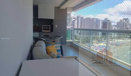 Apartamento com 4 suítes lazer de clube varanda gourmet frente ao mar nas Astúrias