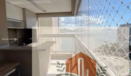 Apartamento com 3 dormitórios frente mar lazer 2 vagas varanda gourmet nas Astúrias