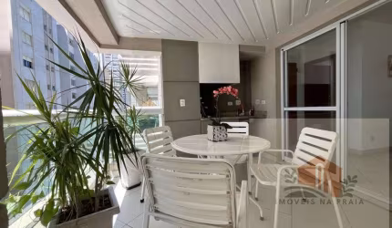 Apartamento com 4 dormitórios lazer de clube varanda gourmet frente ao mar nas Astúrias