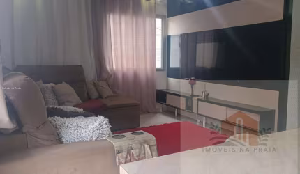 Apartamento reformado com 3 dormitórios 1 vaga churrasqueira lado praia na Enseada